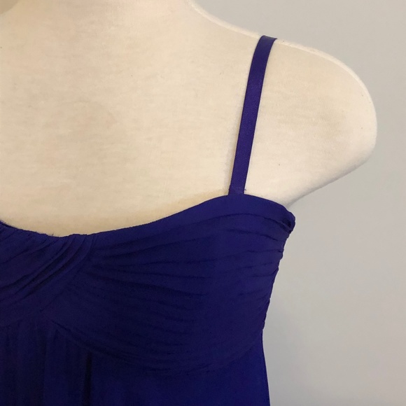 NWT Blue/Purple Silk BCBG Cocktail Dress - Picture 5 of 14